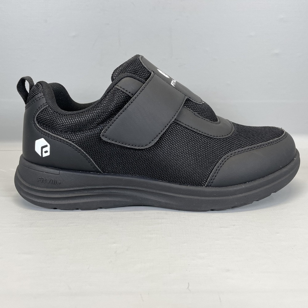 FitVille EasyTop StrapEase V4 Diabetic Shoes Womens Size 9 XW Black Orthopedic